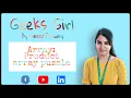 Q5 Product array puzzle Easy Problems-Topic Array Geeks Girl GFG Cheatcode Book