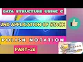 Data structures using C Part-26 Application of stack Polish conversion