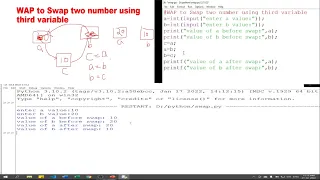 Swap Two Number in Python Swap Two Variables in Python Python Tutorial for Beginners in Hindi 23