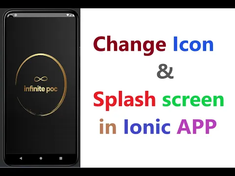 Download MP3 Change Icon & Splash screen in Ionic App