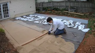 How to build a backyard paver patio all by yourself