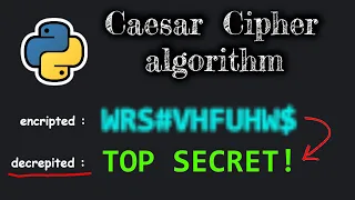 Decrypting Text in Python The Caesar Cipher Hack