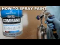 How To spray Benjamin Moore Command Paint - FUJI HVLP
