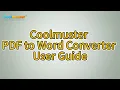 Lagu Coolmuster PDF to Word Converter: Convert PDF to MS Word Docx Easily
