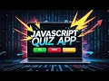 JavaScript Quiz App in 5 MINUTES with HTML and CSS