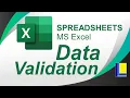 MS Excel Data Validation