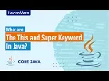 What are the This and Super Keyword in Java LearnVern