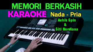 Download Memori Berkasih - Siti Nordiana \u0026 Achik | KARAOKE Nada Pria A = DO MP3