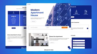 Real Estate Website Design HTML CSS JS