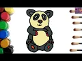 Cute Panda Coloring Pages How to Draw a Panda Step by Step Easy