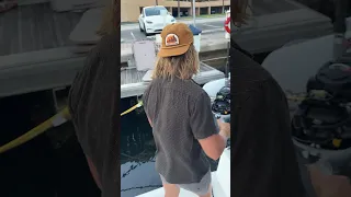 How to flush your Honda Outboard motor. #boating #catamaran #sailing #honda #outboard