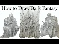 Guide to Drawing Knights and Armor Dark Fantasy