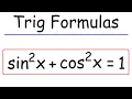 Basic Trigonometry - Formula Sheet