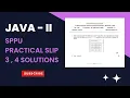 tybsc java-II sppu practical slip 3 4 solution programs for university practical exam 2023 sppu
