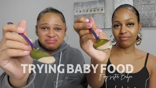vlog trying baby food ft my sister bahja