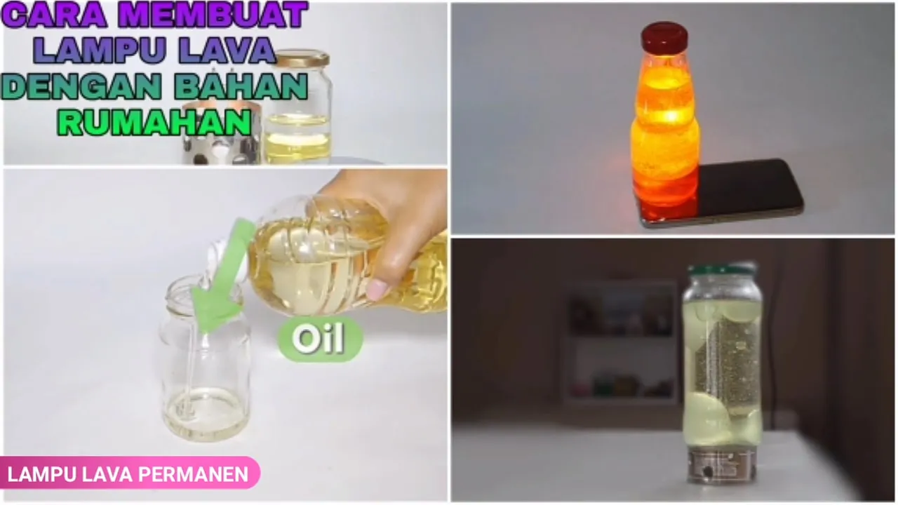 cara membuat lampu lava sederhana / lava lamp