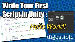 Write your first script in Unity Hello World