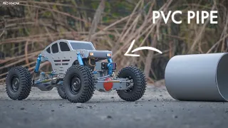 i spent 100 days building my first 1 10 scale rc crawler car using pvc pipe