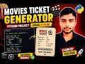 Movie Ticket Generator in Python If-Else Project for Beginners