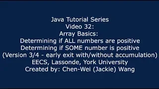 EECS1021 Java Tutorial 32