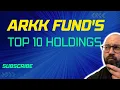 ARKK Fund s Top 10 Holdings