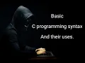 Basic C programming syntax and uses Bangla Tutorial