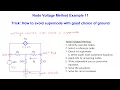 Node Voltage Method Example 11 - Trick How to avoid supernode with good choice of ground