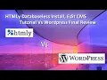 Htmly Databaseless Install Edit CMS Tutorial Vs Wordpress final Review