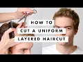 How to Cut Hair Uniform Layer Hair Cut Structure - Tutorial Lesson