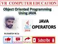 java Operators unary Binary Ternary Arithmetic M Rakesh M Sc