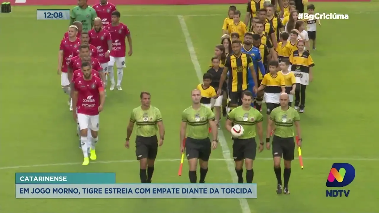 Tigre estreia com empate contra o Concórdia pelo Campeonato Catarinense