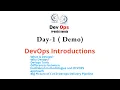 Day 1 DEVOPS LIVE TRAINING JULY 2023 - Introductions