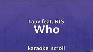 Download Lauv (feat. BTS) - Who (karaoke scroll) MP3