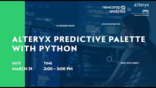 Alteryx Predictive Palette with Python