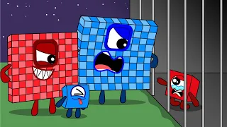 No Numberblocks 1 Blue Don t Leave Numberblocks 1 Alone - Numberblocks Funny Animation