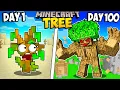 Lagu I Survived 100 Days as a TREE in Minecraft