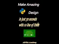 Amazing Design in Python Python Graphics in Hindi Amazing Patterns in Python Design turtle