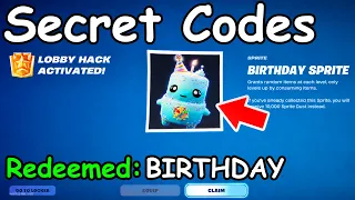 NEW ADMIN CODES in FORTNITE SEASON 4 SPRITE CODES! (New Secret Codes)