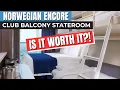 Norwegian Encore Club Balcony Suite Stateroom FULL Cabin Tour 2024