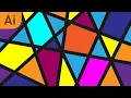 Create Beautiful Mosaic Glass Background - Easy Adobe Illustrator Tutorial