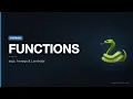 Python Tutorial Python Functions def args kwargs Lambdas