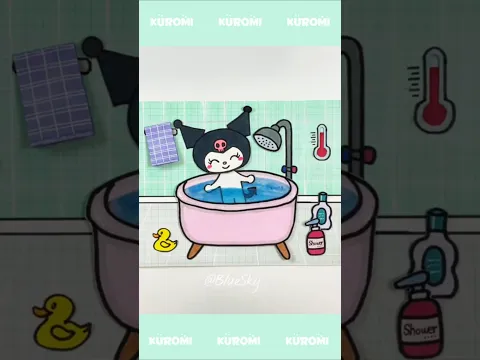 Take care of Kuromi #asmr #papercraft #paperdiy
