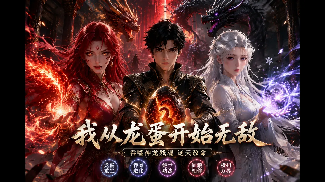 龙蛋!我吞噬了神龙:开局穿越成一颗龙蛋!吞噬神龙残魂后,我一路化龙逆天改命