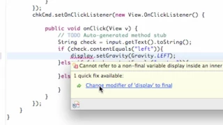 Android App Development for Beginners 29 Set Gravity within Java