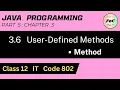 Class 12 Information Technology IT Code 802 Unit 3 Java Programming Part 5 - By Akshita Yadav