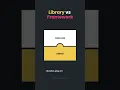 The difference between Library and Framework