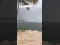 Waterspout Sends Debris Into the Air at Key West Florida