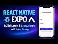 Create Login Signup Page App in React Native Expo Expo Project for Beginners Part 1 Hindi