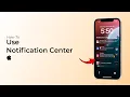 How To Use Notification Center On iPhone iOS 18