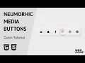 Neumorphic Social Media Buttons Quick Tutorial